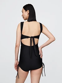 Maternity Tie-Back One-Piece Swimsuit