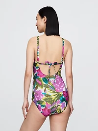 Maternity Square Neck One-Piece Swimsuit