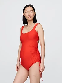 Maternity Tie-Back One-Piece Swimsuit