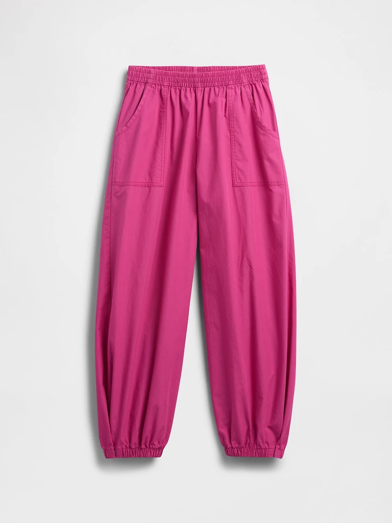 Kids Poplin Baggy Joggers