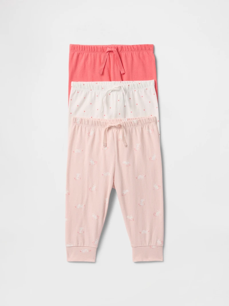 Baby First Favorites Organic Cotton Pull-On Pants (3-Pack