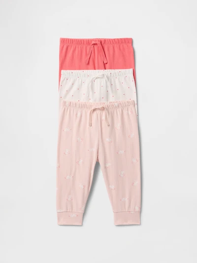 Baby First Favorites Organic Cotton Pull-On Pants (3-Pack