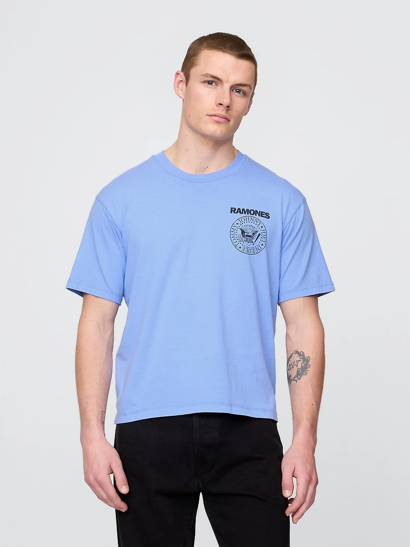 Heavyweight Ramones Graphic Crop T-Shirt