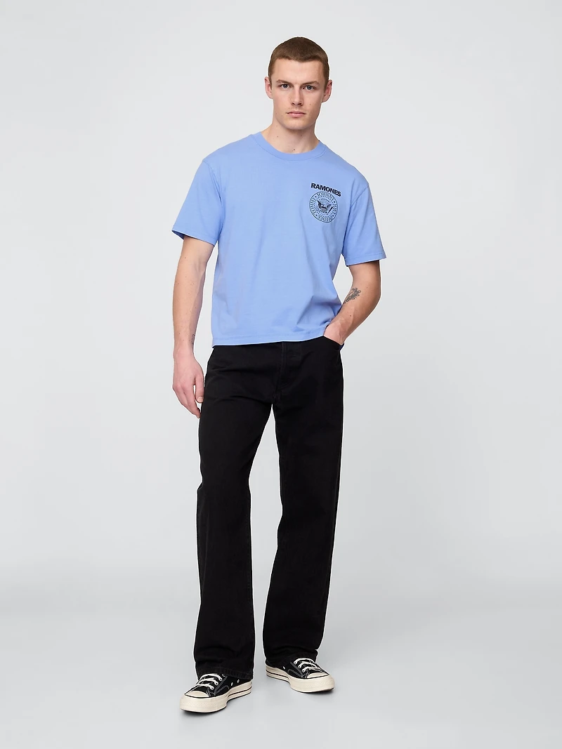 Heavyweight Ramones Graphic Crop T-Shirt