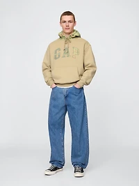 VintageSoft Plaid Arch Logo Hoodie