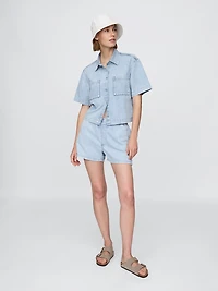 Mid Rise UltraSoft Easy Denim Boxer Shorts