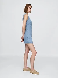 Denim Mini Shift Dress