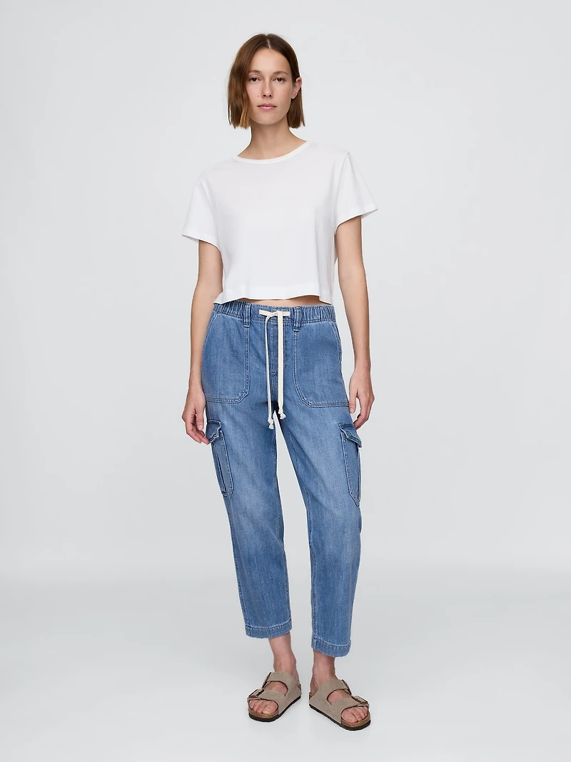 Denim Easy Cargo Joggers