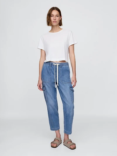 Denim Easy Cargo Joggers