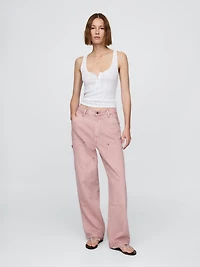 UltraSoft Double-Knee Carpenter Baggy Jeans
