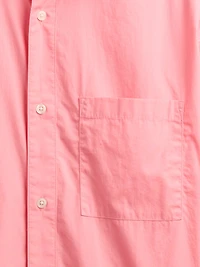 Organic Cotton Oversized Poplin Shirt