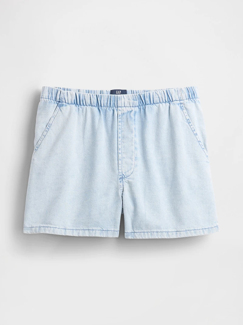 Mid Rise UltraSoft Easy Denim Boxer Shorts