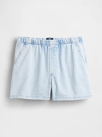 Mid Rise UltraSoft Easy Denim Boxer Shorts