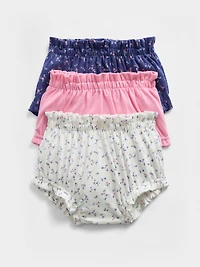 Baby First Favorites Organic Cotton Ruffle Shorts (3-Pack