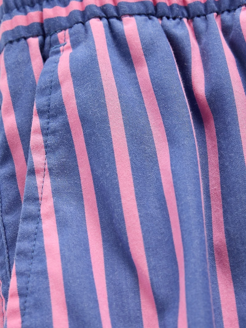 Organic Cotton Poplin Easy Wide-Leg Pants