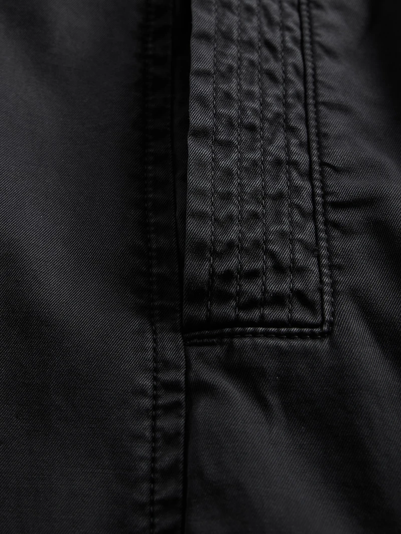 Mid Rise Barrel Parachute Pants