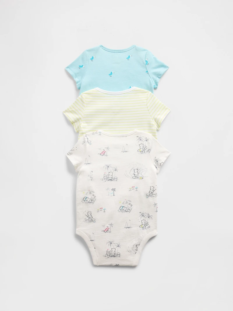 Baby First Favorites Organic Cotton Ruffle Bodysuit (3-Pack)