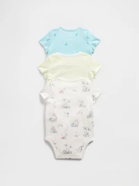 Baby First Favorites Organic Cotton Ruffle Bodysuit (3-Pack)