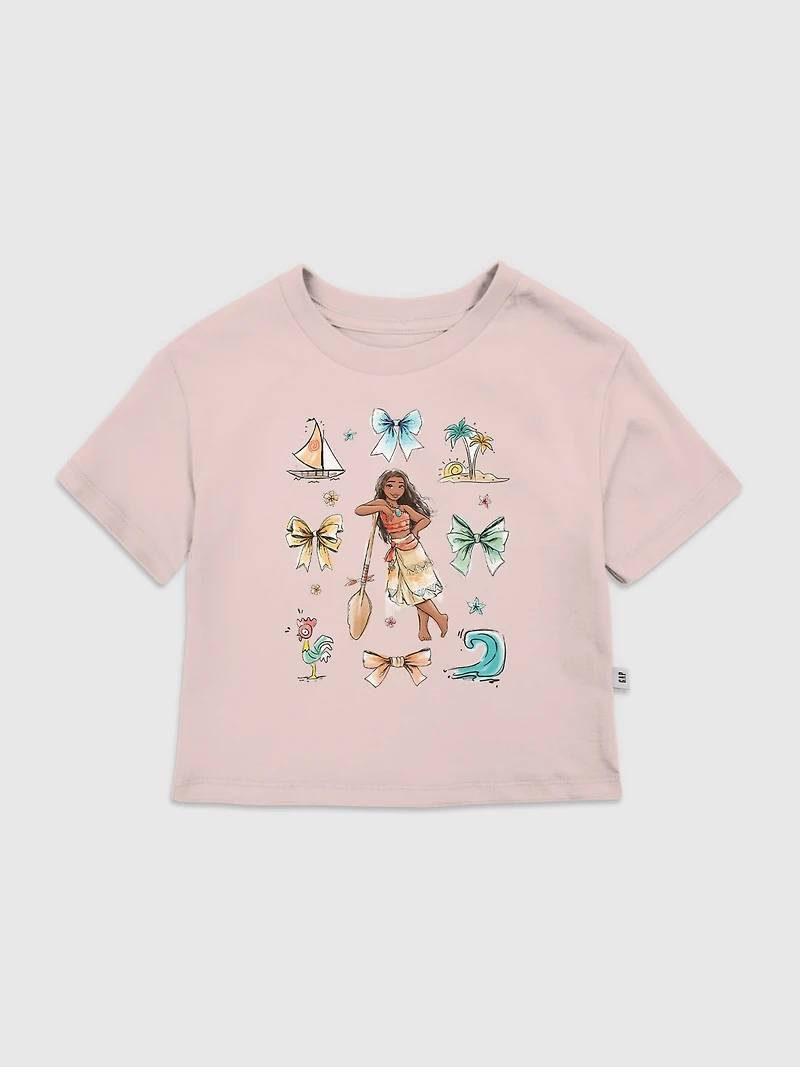 Toddler Disney Moana Bow Icons Graphic T-Shirt