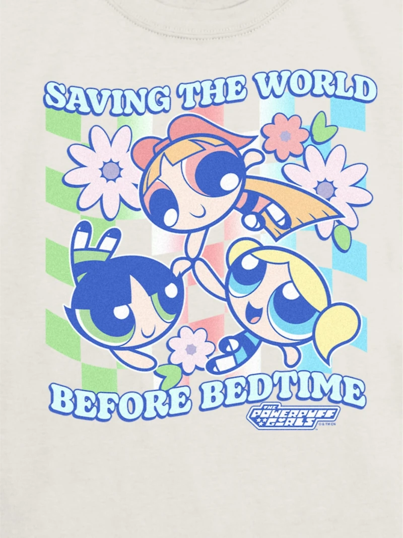 Kids Powerpuff Girls Groovy Graphic T-Shirt