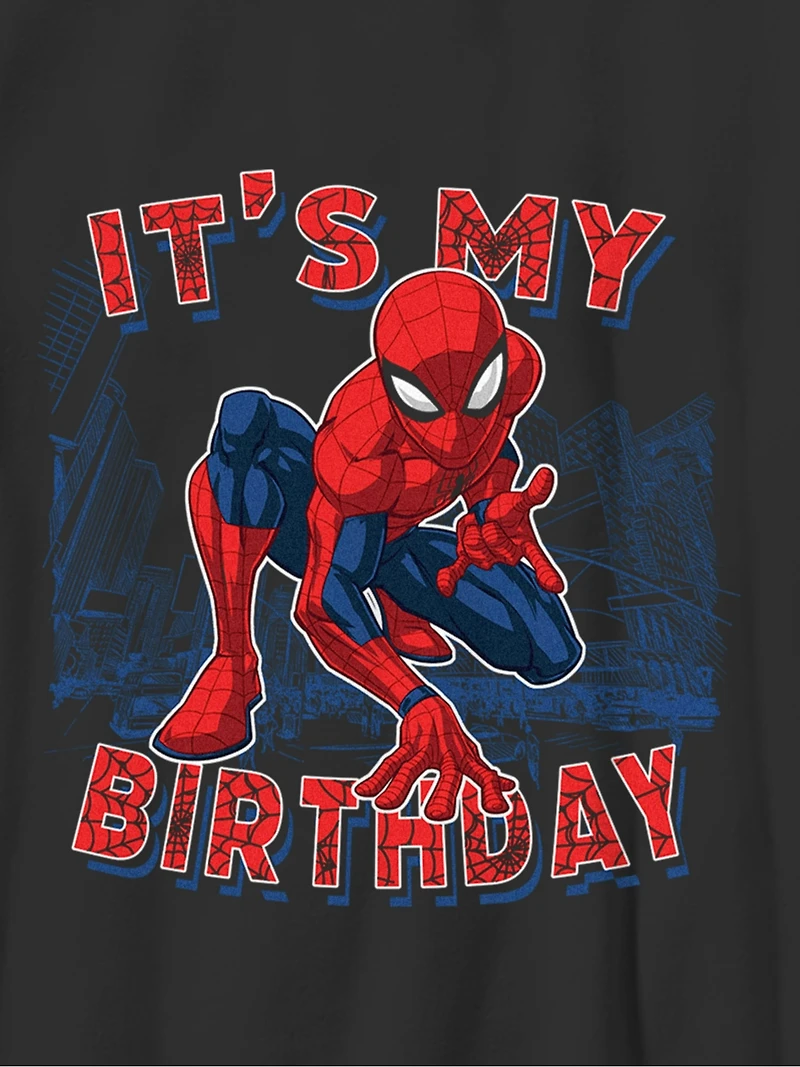 Kids Spider-Man Birthday Graphic T-Shirt