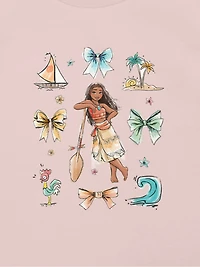 Toddler Disney Moana Bow Icons Graphic T-Shirt