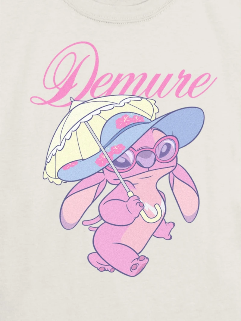 Kids Disney Demure Stitch Graphic T-Shirt