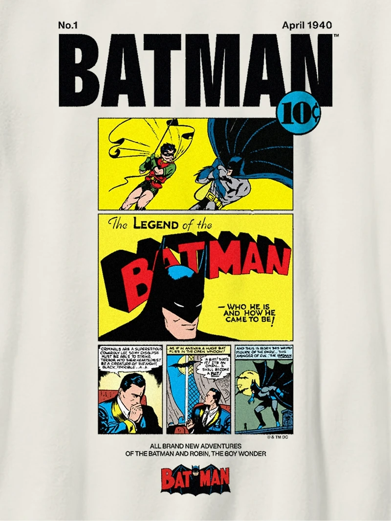 Kids Batman Vintage Comic Graphic T-Shirt