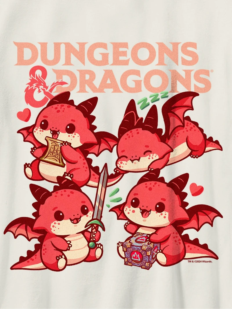 Kids Dungeons and Dragons Chibi Graphic T-Shirt