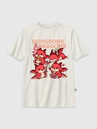 Kids Dungeons and Dragons Chibi Graphic T-Shirt