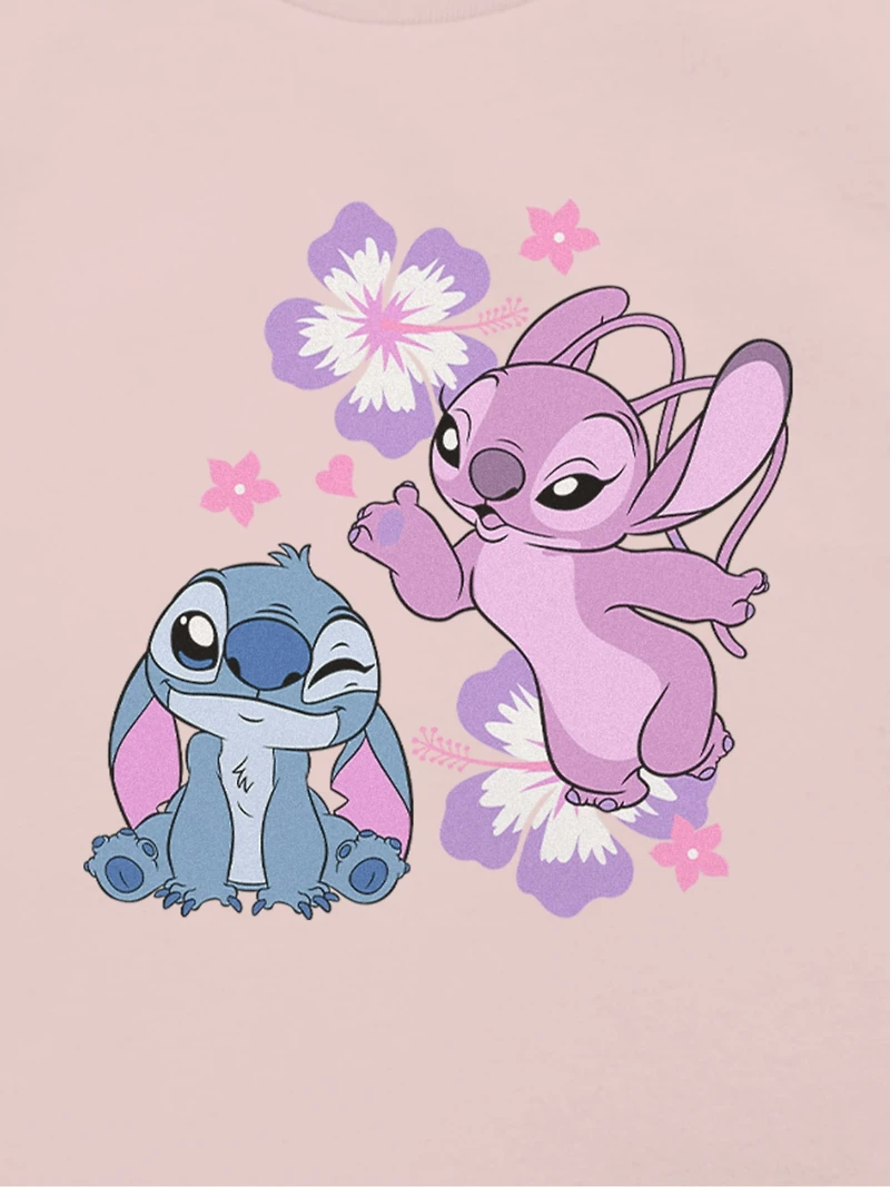 Toddler Disney Angel and Stitch Graphic T-Shirt