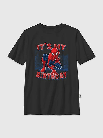 Kids Spider-Man Birthday Graphic T-Shirt