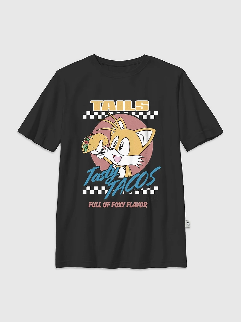 Kids Sonic The Hedgehog Tails Tacos Graphic T-Shirt