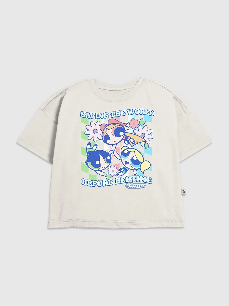 Kids Powerpuff Girls Groovy Graphic T-Shirt