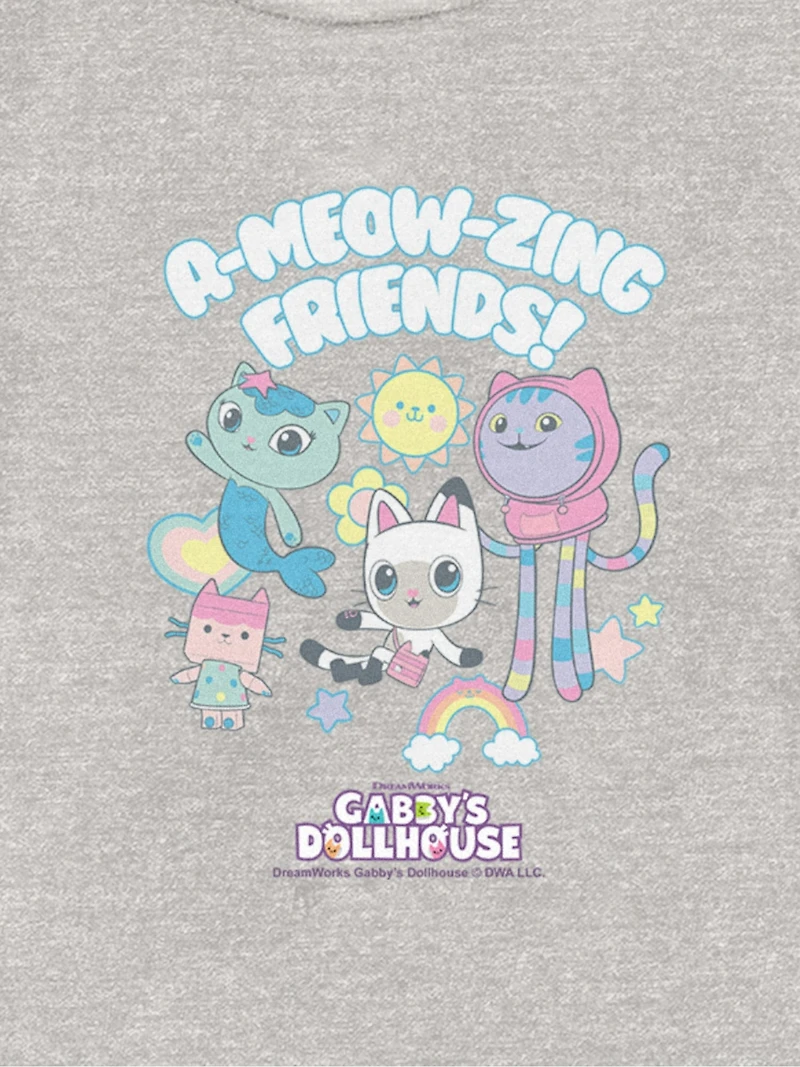 Toddler Gabbys Dollhouse A-Meow-Zing Graphic T-Shirt