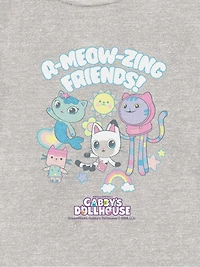 Toddler Gabbys Dollhouse A-Meow-Zing Graphic T-Shirt