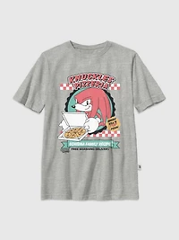 Kids Sonic The Hedgehog Knuckles Pizza Graphic T-Shirt
