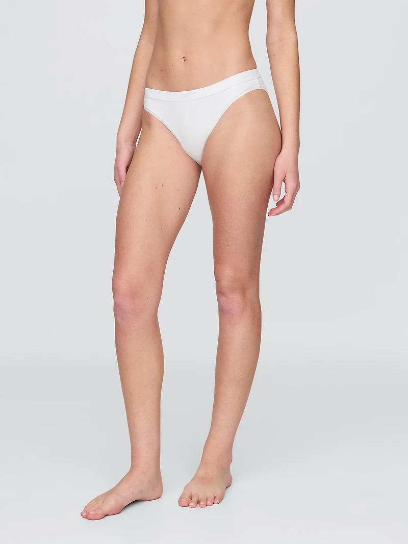 Organic Stretch Cotton Logo Bikini