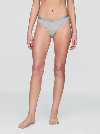 Organic Stretch Cotton Logo Bikini