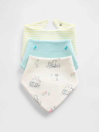 Baby Organic Cotton First Favorites Bandana Bib (3-Pack)