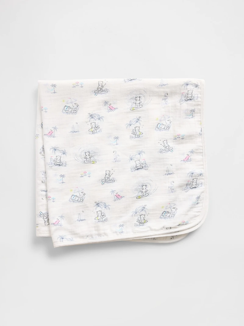 Baby Crinkle Gauze Brannan Bear Blanket