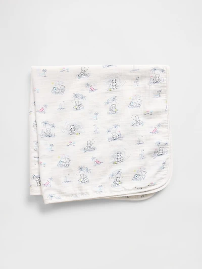 Baby Crinkle Gauze Brannan Bear Blanket