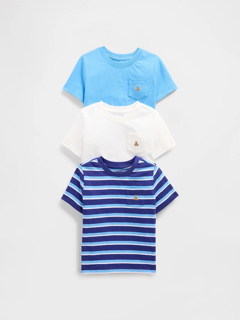 Baby & Toddler Mix & Match Pocket T-Shirt (3-Pack