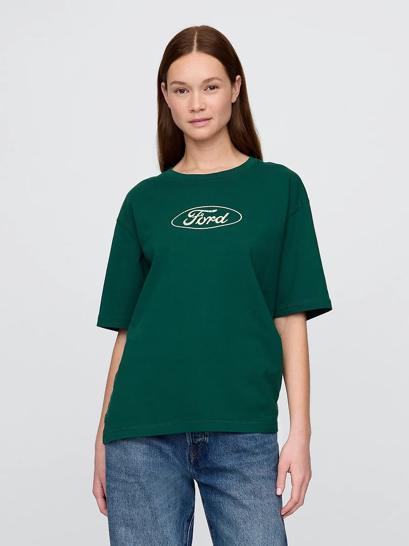 Heavyweight Ford Graphic Crop T-Shirt