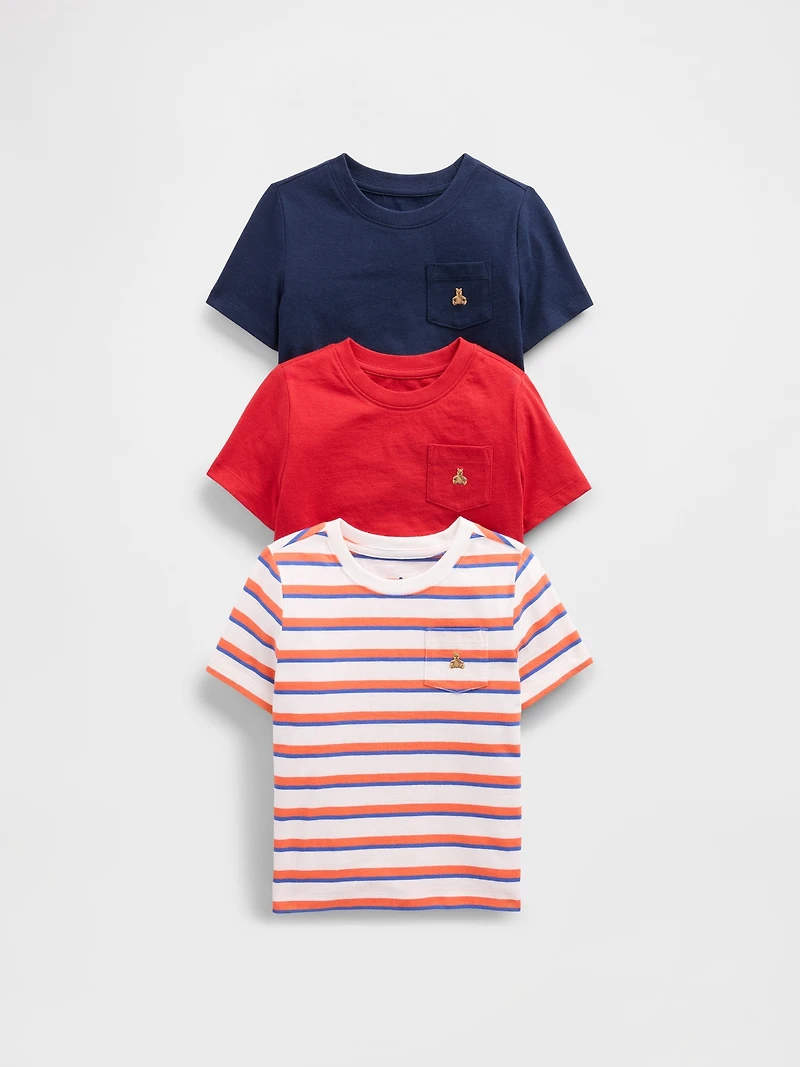 Baby & Toddler Mix & Match Pocket T-Shirt (3-Pack)