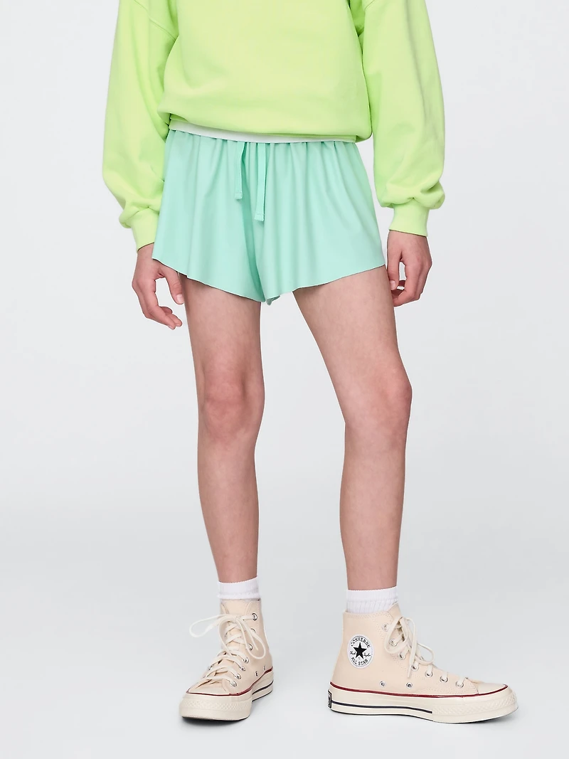 Kids Butterfly-Hem Run Shorts