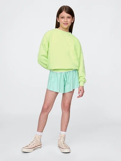 Kids Butterfly-Hem Run Shorts