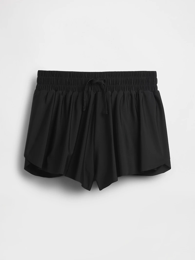 Kids Butterfly-Hem Run Shorts