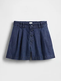 Gap × DÔEN High Rise Pleated Denim Trouser Shorts
