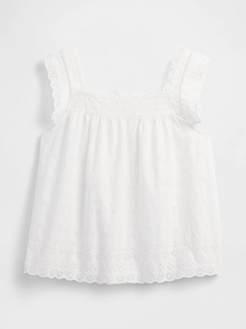 Gap × DÔEN Eyelet Top